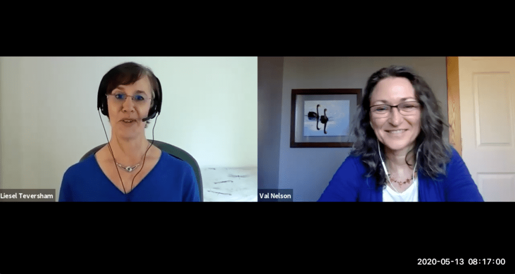 Val Nelson being interviewed about introvert marketing