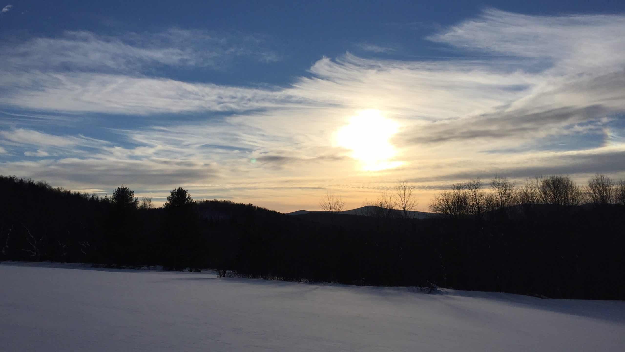 landscape with peace in the darkness