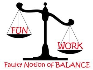 Faulty notion of balance on a scale